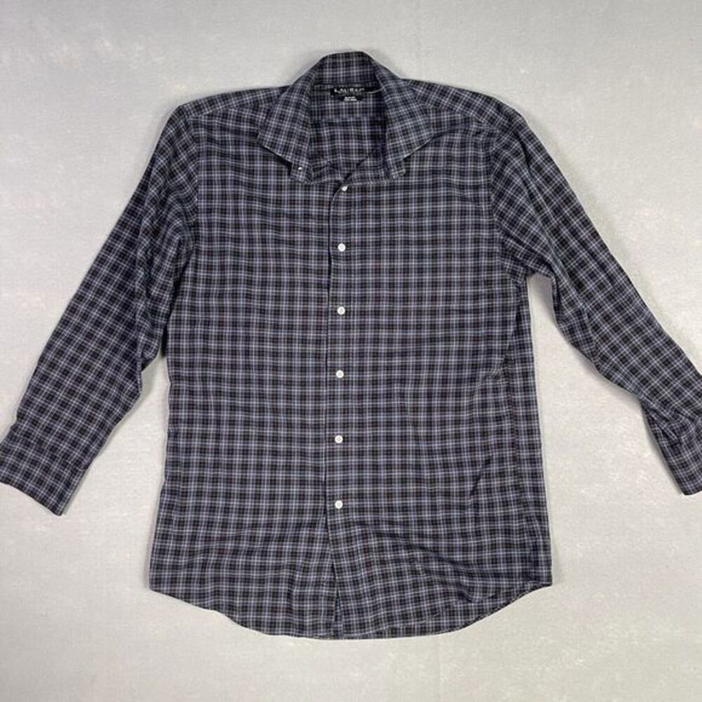 Ralph Lauren Dress Shirt Woman 16/32 Casual Career Business Slim Fit Non Iron